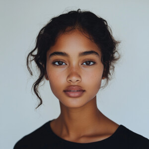 A 21-year-old Hawaiian and African American woman with a youthfu...