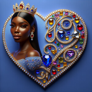 VCraft a 3-D image showcasing the name 'KAREN' in a luxurious go...