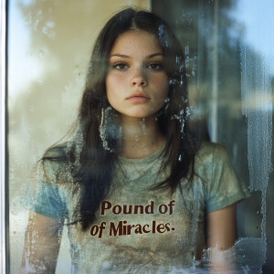 Create a film photograph from 1976 of a beautiful brunette 23-ye...