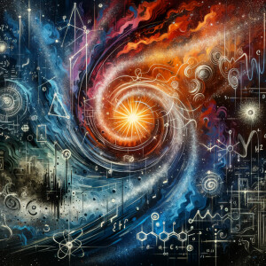 Space time, continuum, solar energy, squiggly, lines, Einstein,...