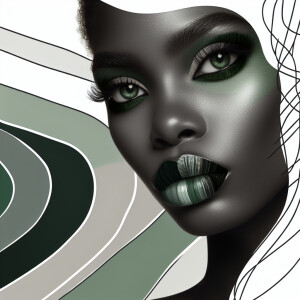 Create a sophisticated color palette with a mix of white, variou...