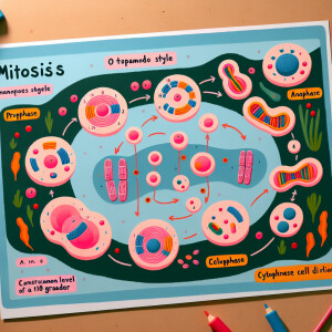 mach einen stopmotion film über mitose auf niveau eines 10. kläs...