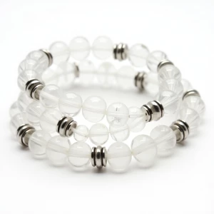 Create an elegant wrap bracelet featuring three spiraling strand...