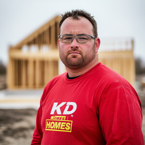 Curtis Kowe a construction worker for KD Homes is now a35 year o...