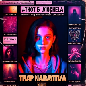 Design a rap album cover 
 # Что я видела (Trap Narrative)

Vers...