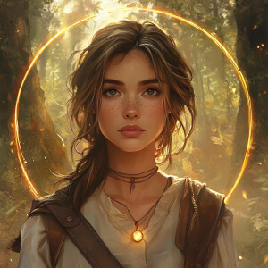 Subject]: A young female adventurer with ultra-realistic feature...