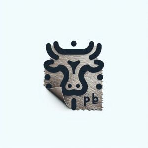 The mark left on a cow’s hide as a logo for a company with the l...