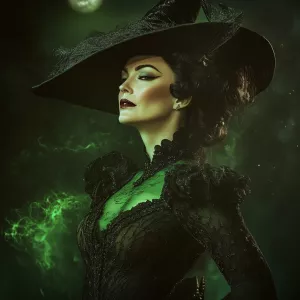 A bold and dramatic image of Dahlia Valentina (tall, fit, and su...