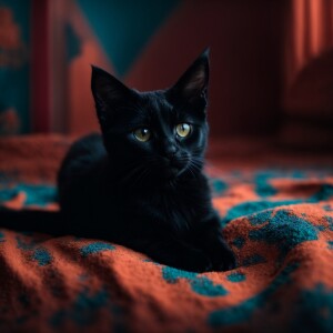 black cat photo
