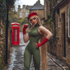 A stunning and lifelike full-body portrayal of Dahlia Valentina...