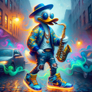 Prompt: Create a digital art portrayal in airbrushed glossy hype...