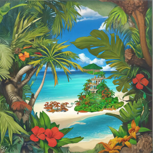Tropical island