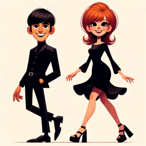 ‘Happy 19th Anniversary!’
A 60s mod vibe with a tan male with a...