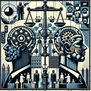 Create a conceptual artwork that critiques power dynamics and so...