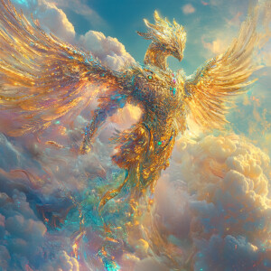 In a vividly surreal AI dream sequence, an ethereal dragon-like...