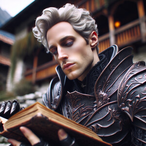 Caranthir-Ar-Fieniel from the Witcher. Black eldritch armor. Pal...