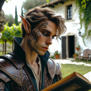 Caranthir-Ar-Fieniel from the Witcher. Black eldritch armor. Pal...