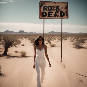 Photorealistic image of a stunning slender brunette 24-year-old...