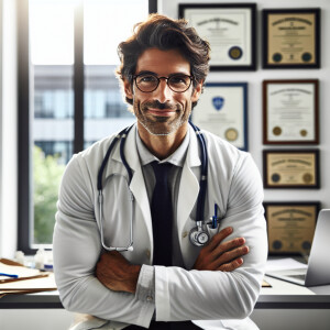 A physician that is fit, caring and intelligent
