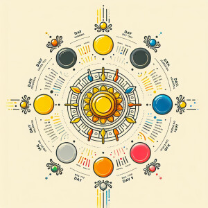 I want flyer like this for navratri 2024 with colours Day1-Yello...