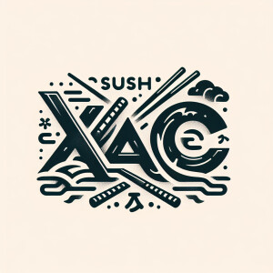 Draw a logo for the sushi restaurant "SUSHI XAC"