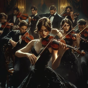 Orchestral Music Album Cover, Group, Realistic