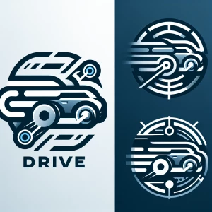 Design a sleek, futuristic logo for a car rental company called...