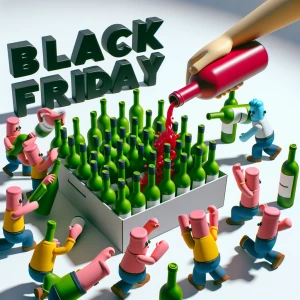 I want a bunch of wine bottles that move around and eventually s...