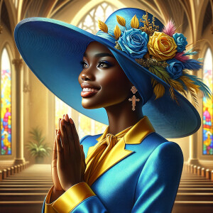 create a realistic airbrushed illustration of an African America...