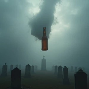 A ghostly hand materializes from the billowing clouds overhead,...