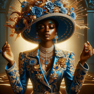 Create an illustration that embodies spirituality and a deep con...