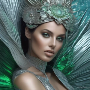 A highly realistic, fantasy-themed image of Dahlia Valentina (fi...
