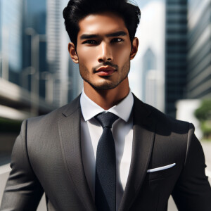 A manhood wearing a nice suit