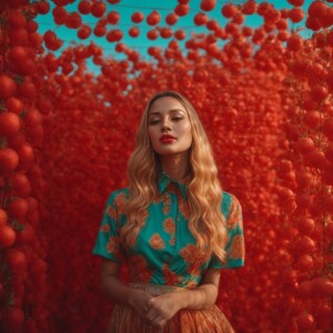 девушка в лосинах