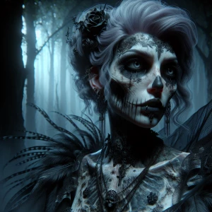 Evil being 3D hyper-realistic, hyper-detailed, shocking, macabre...