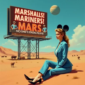 retro cinematic painting, 1970s sci-fi movie poster style, a sty...