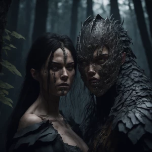 Evil being 3D hyper-realistic, hyper-detailed, shocking, macabre...