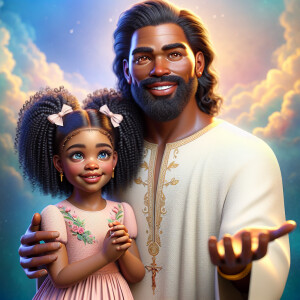 Create a 3D realistic artwork featuring the phrase 'Jesus Saves'...