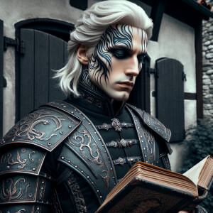 Caranthir-Ar-Fieniel from the Witcher. Black eldritch armor. Pal...