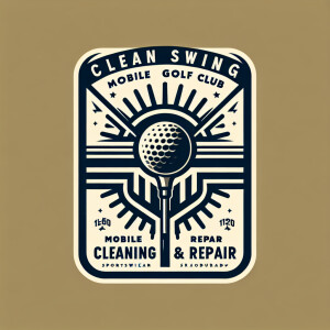 A logo for a company called Clean Swing Mobile Golf Club Cleanin...