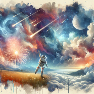 An abstract illustration of neutral hues with mild or faint blue...