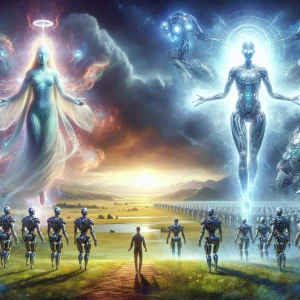 God & Jesus against Robots