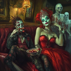 beetlejuice inspired image of the neitherworld waiting room. Pos...