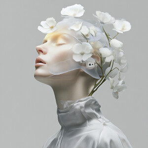 The Forgotten Goddess is in a state of metamorphosis, her gown m...