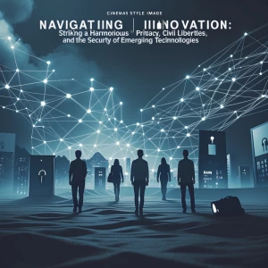 Craft an image that encapsulates the theme: "Navigating Innovati...