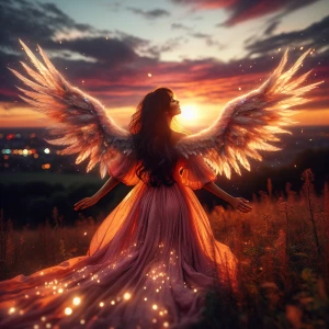 The Day She Flew the angels !