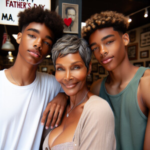 A short petite  Afrocentric brown  skin woman very curvaceous st...