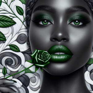 Create a visually engaging design by blending white and differen...