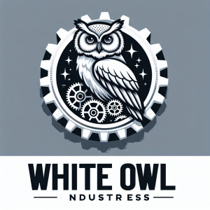 Create a logo for white owl industries