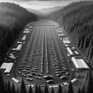 An extremely large all Acura car show with only 2024 car models....